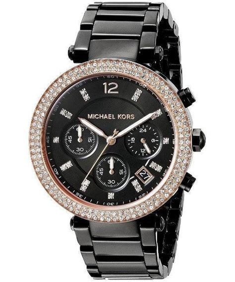 montre michael kors homme noir|michael kors original watch.